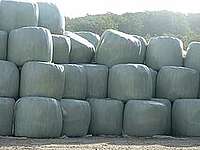 Storage of haylage 