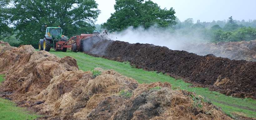 Le fumier stocké au champ ne présente pas de risque de pollution nitrique