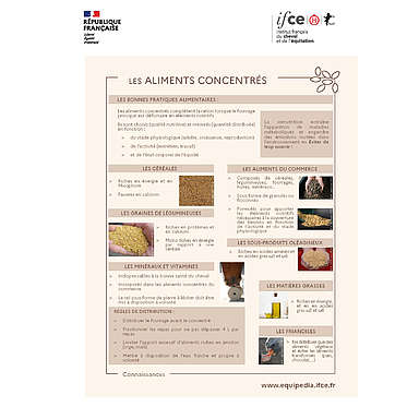 Les aliments concentrés